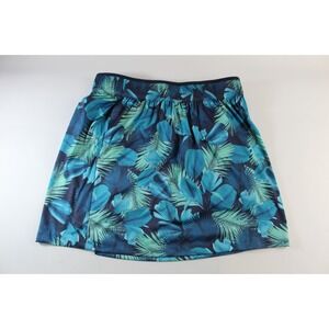 NWT GREG NORMAN Women's Blue Pull on Play Dry Tennis Golf Lined Skort ~ Size S